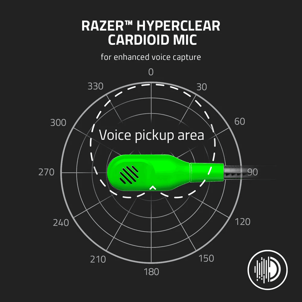 Razer BlackShark V2 X Gaming Headset: 7.1 Surround Sound - 50mm Drivers - Memory Foam Cushion - For PS4, PS5,PC (Stereo Only) Switch - 3.5mm Audio Jack — thumbnail 3 of 5