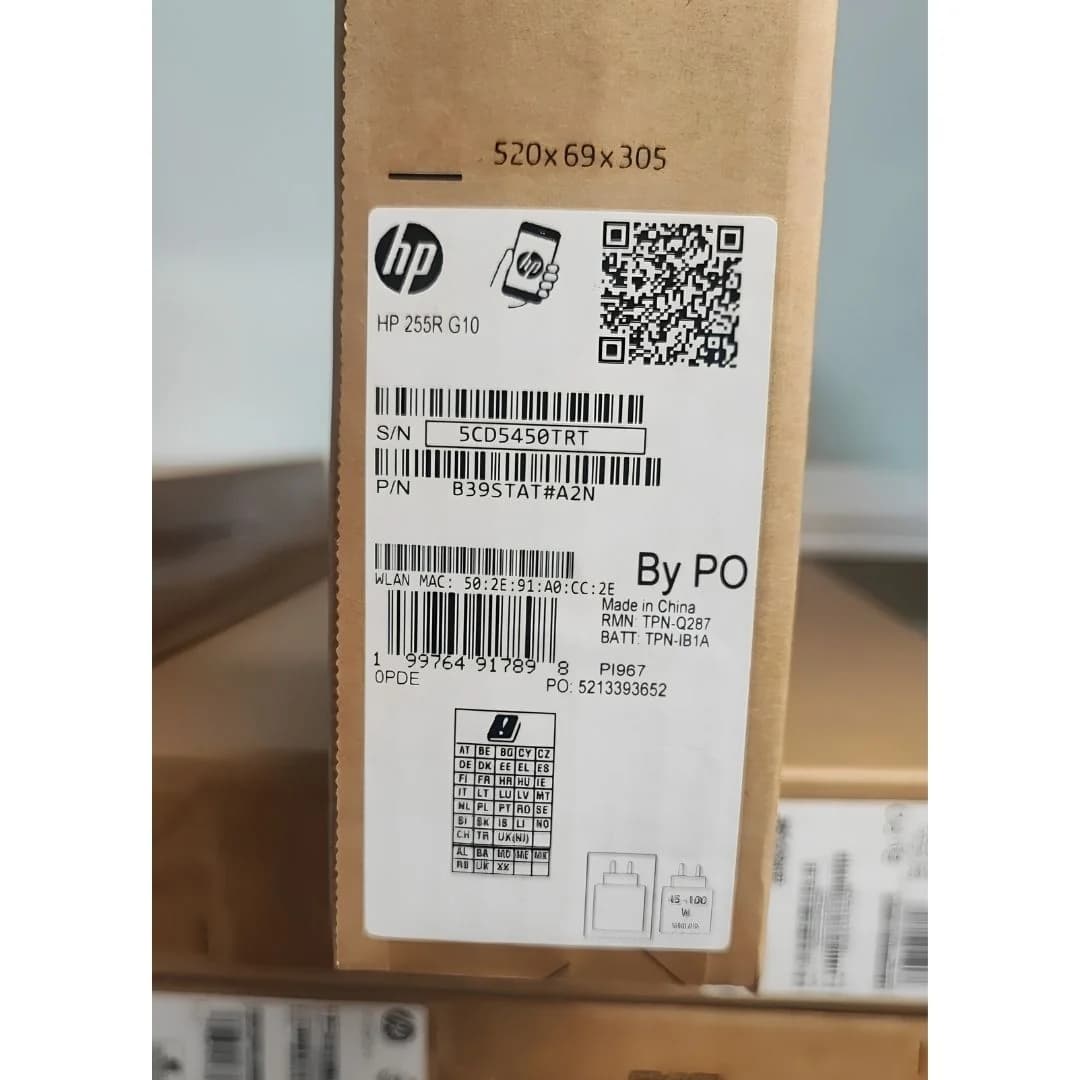 HP 255R G10, Ryzen 5-7535U, RAM 16GB, SSD 512GB, AMD Radeon Graphics, 15.6 Inch FHD, Dark ash silver — thumbnail 6 of 6