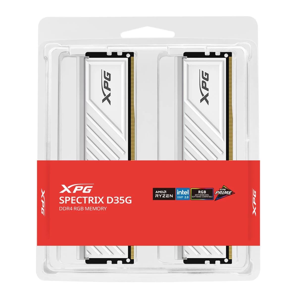 XPG SPECTRIX D35G RGB DDR4 3600MHz 16GB (2×8GB) CL18 UDIMM 288‑Pins Desktop SDRAM DDR4 Dual Channel RAM — thumbnail 10 of 10