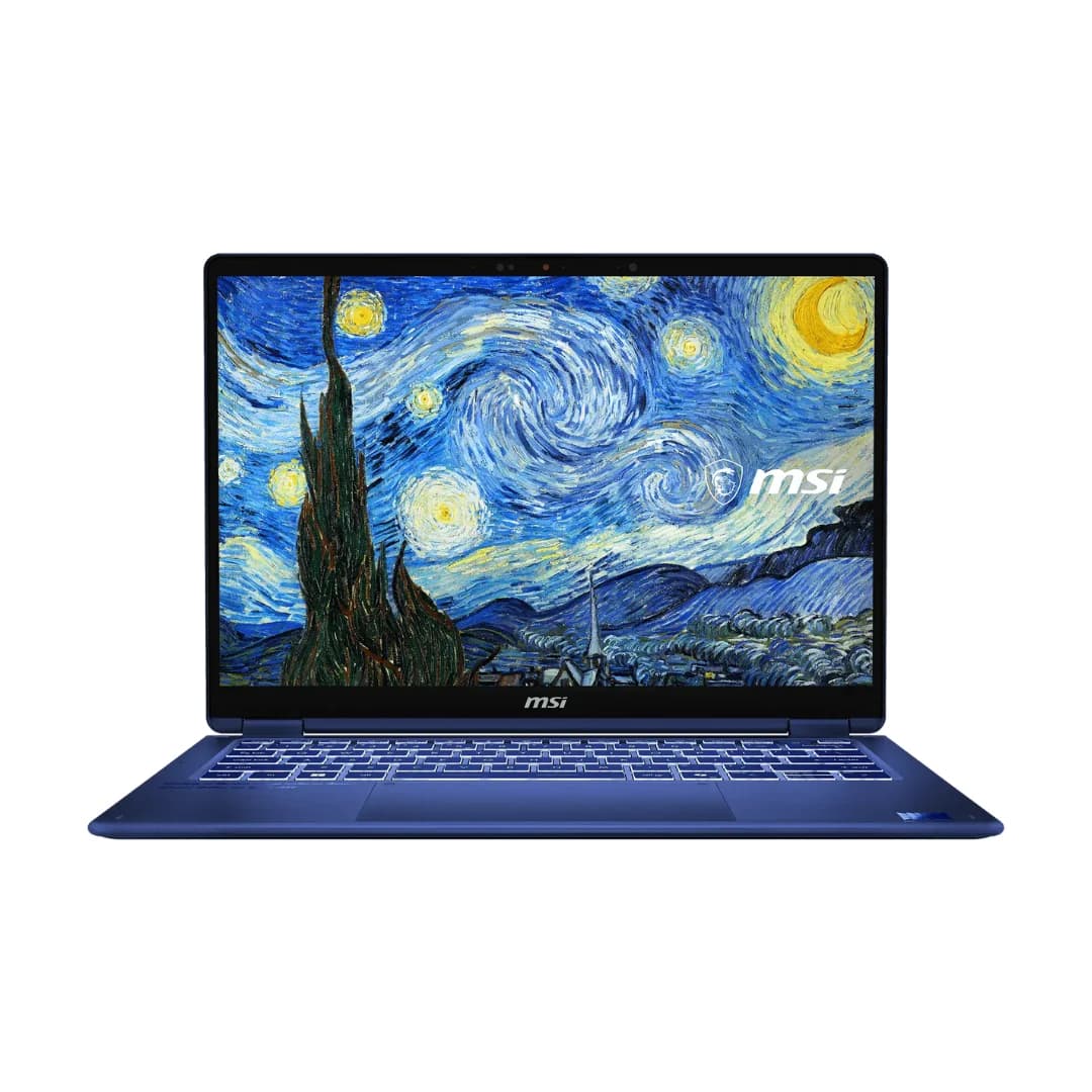 MSI Prestige 14 Flip AI+ Vincent van Gogh Edition, Intel Core Ultra X9-378H, RAM 32GB, SSD 1TB, Intel Arc Graphics, 14 FHD+ OLED 60Hz Touchscreen, Starry Night — thumbnail 1 of 7