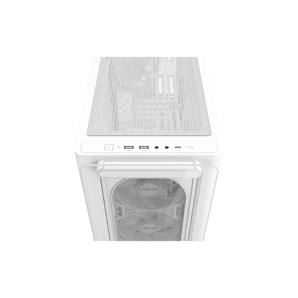 ASUS A23 PLUS ARGB Micro-ATX Gaming Case – Tempered Glass White — thumbnail 9 of 9