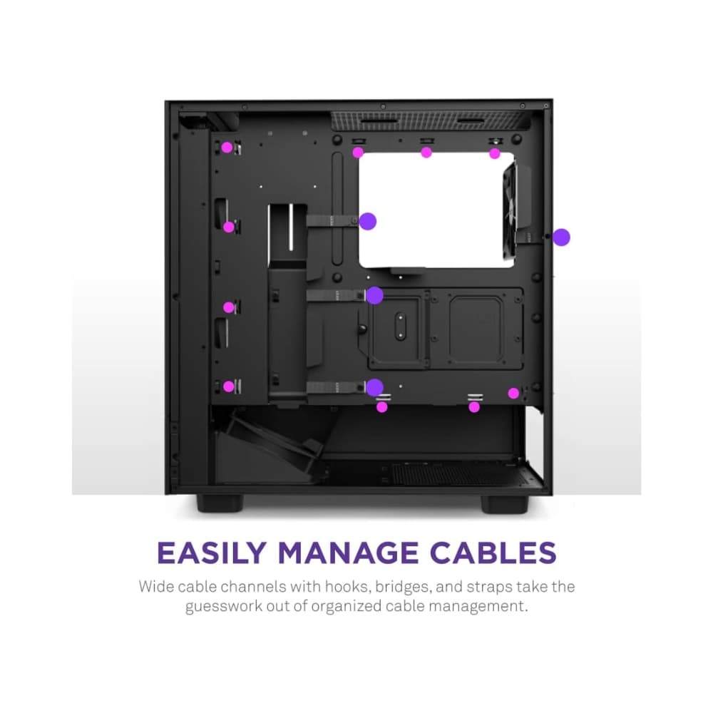 NZXT H5 FLOW RGB (2023) ATX Mid-Tower Case – Black — thumbnail 5 of 5