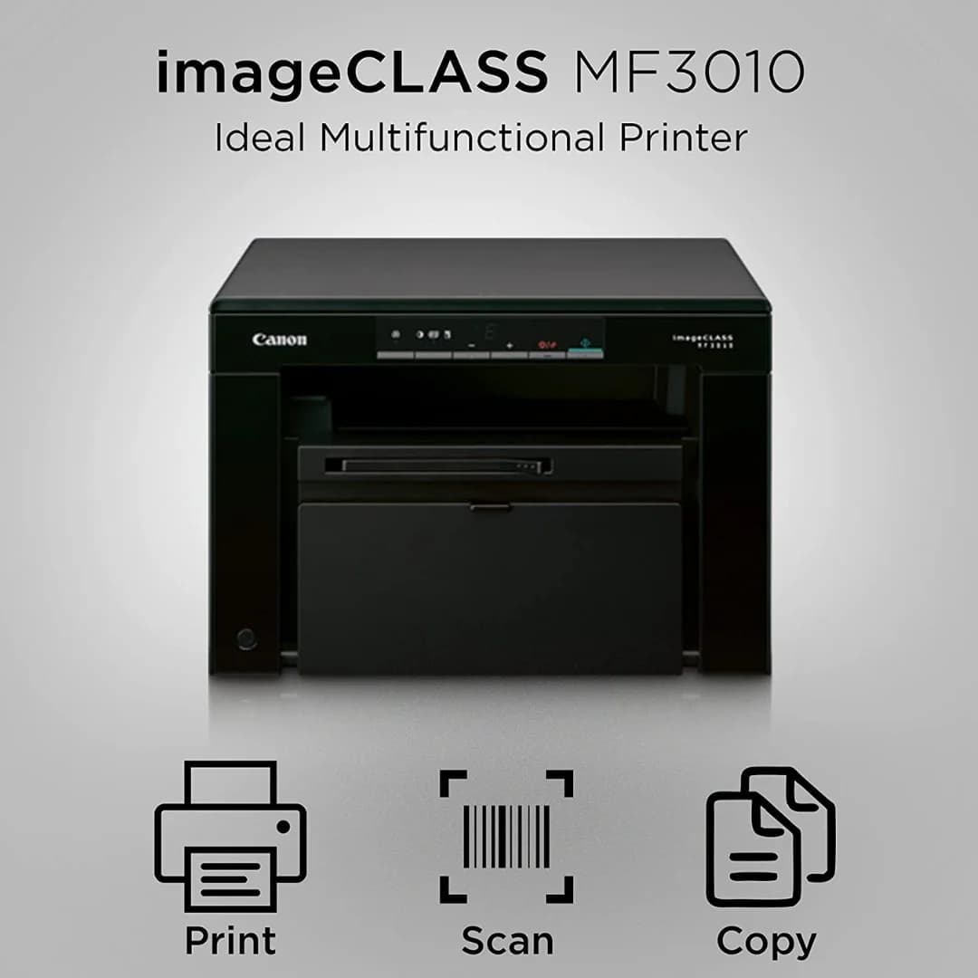 Canon i-SENSYS MF3010 Digital Multifunction Laser Printer and Scanner (Black & White) — thumbnail 4 of 4