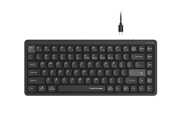 A4Tech FBX53C Wireless Keyboard – Dual‑Mode (Bluetooth + 2.4 GHz), Scissor‑Switch, 1 ms / 1000 Hz, USB‑C Recharge, Multi‑Device — thumbnail 1 of 5