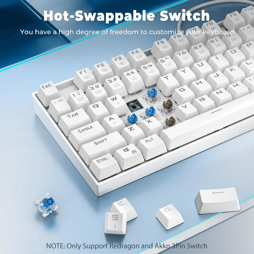 REDRAGON KUMARA K552 White Mechanical Gaming Keyboard — thumbnail 3 of 8