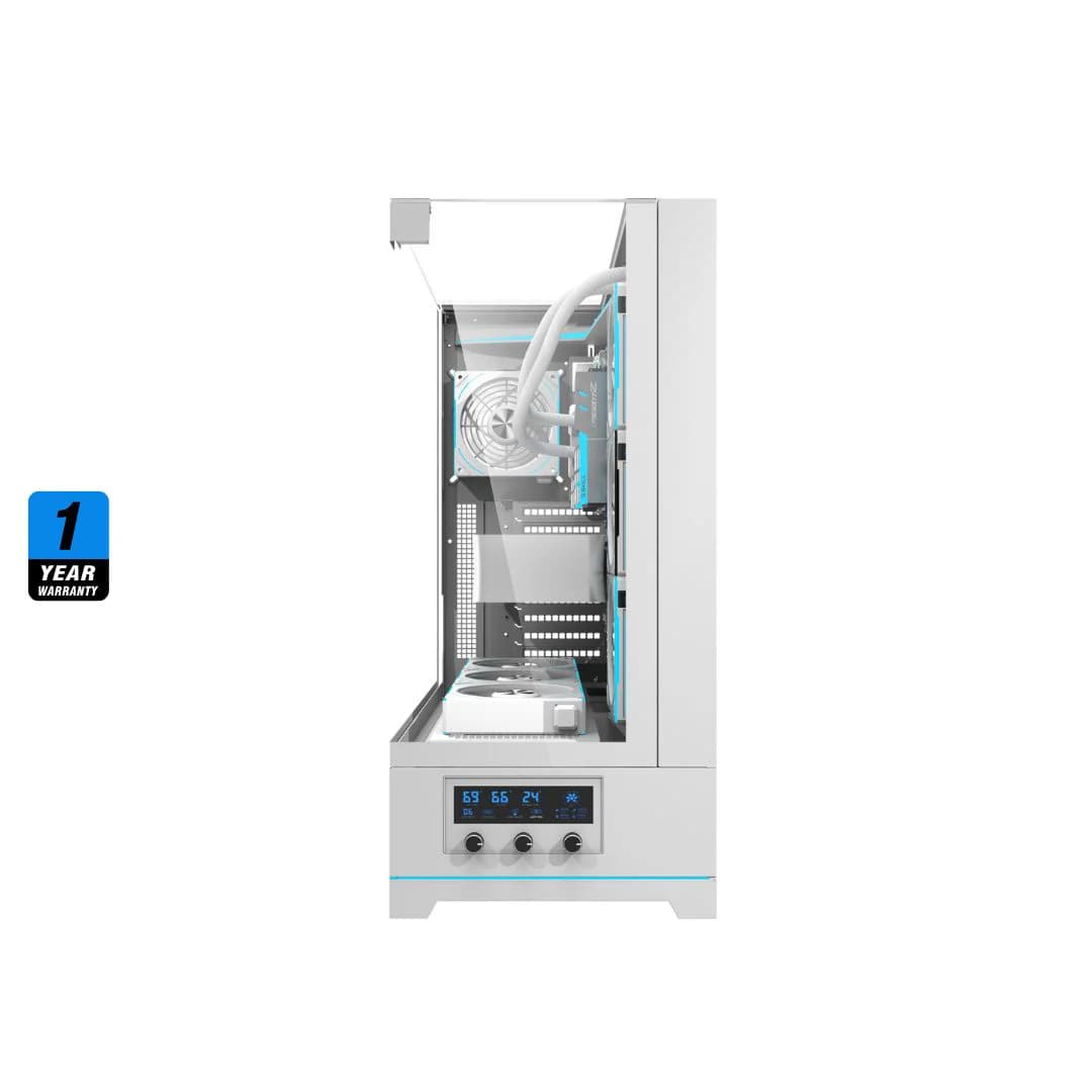 DarkFlash DY450L Pro Mid Tower Case - White — thumbnail 5 of 9
