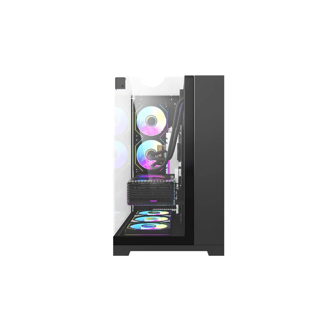DarkFlash TH285 Plus - Computer Case, Black — thumbnail 4 of 4