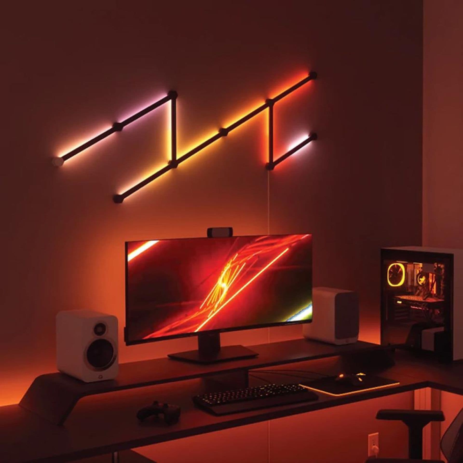  SMART RGBIC GLIDE WALL LIGHTS (6 Piece)
