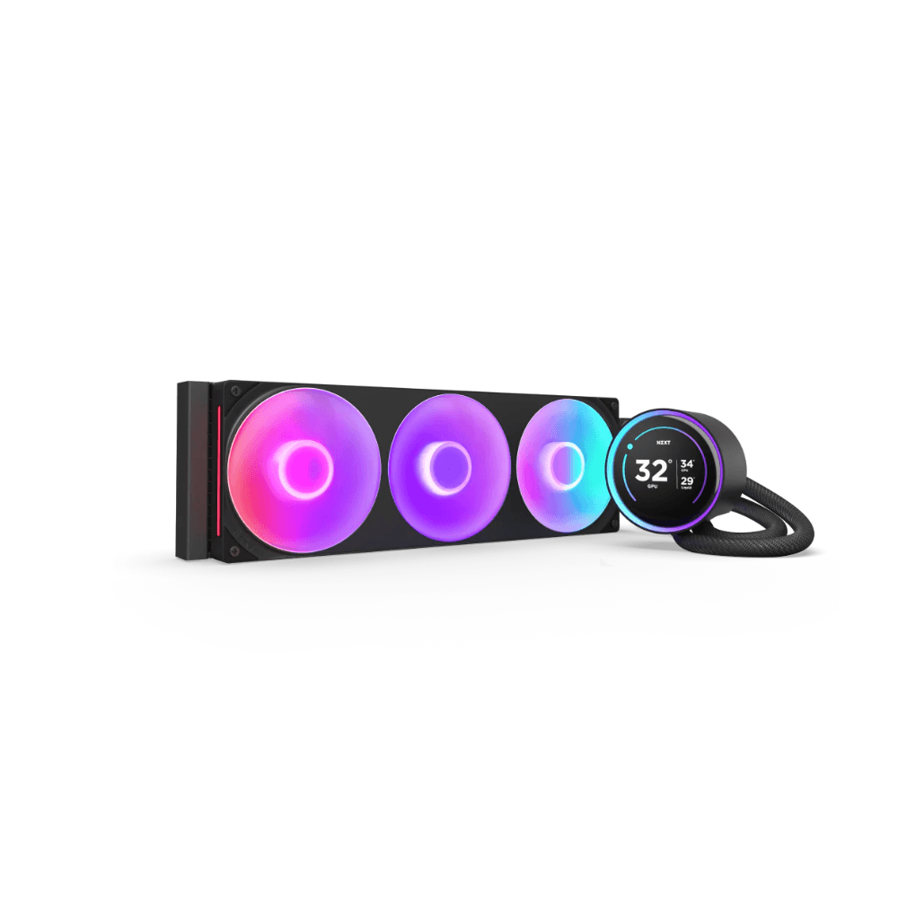 NZXT KRAKEN ELITE 420MM RGB WITH CONTROLLER BLACK L-KR42E-B2 — thumbnail 2 of 4