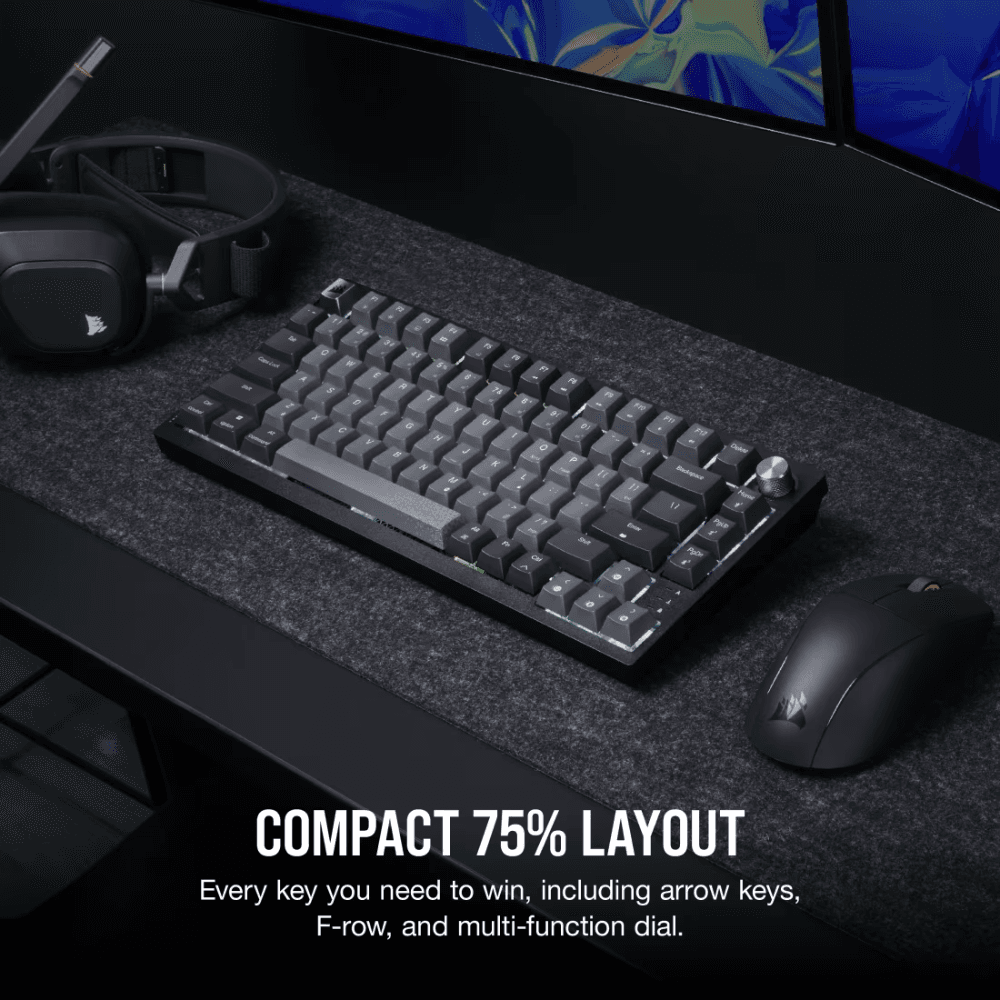 CORSAIR K65 PLUS WIRELESS 75% RGB Mechanical Gaming Keyboard — thumbnail 3 of 6