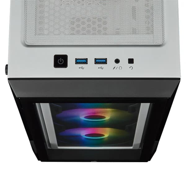Corsair iCUE 220T RGB Mid-Tower Case - White — thumbnail 3 of 4