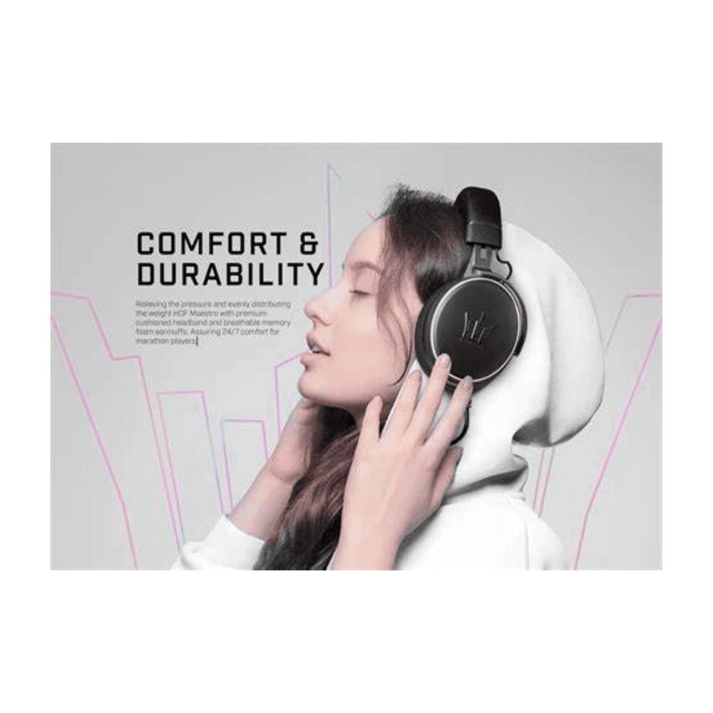 GALAX HOF Maestro Matte 7.1 USB RGB Gaming Headset – BLACK — thumbnail 2 of 3