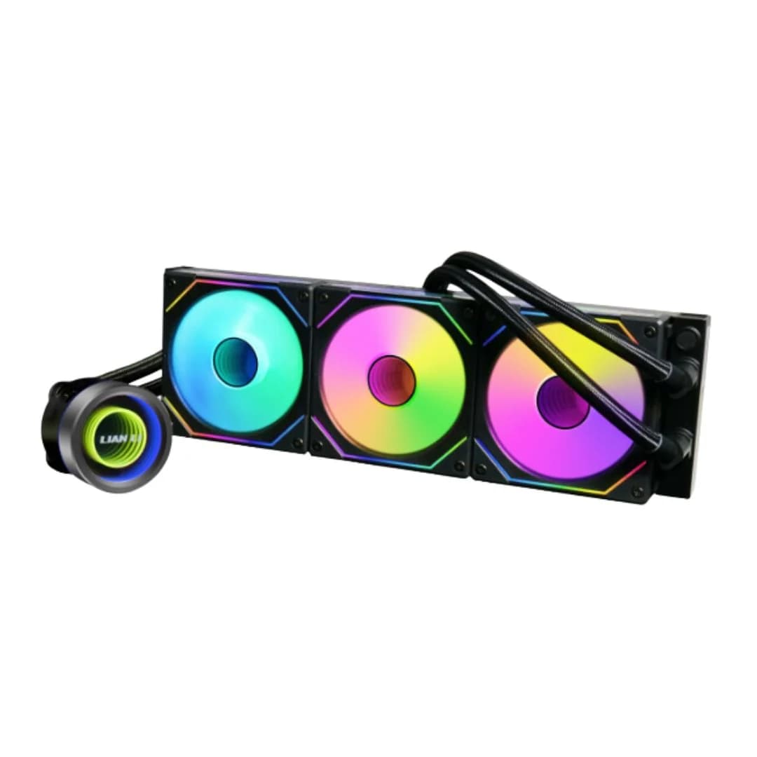 LIAN LI GA II TRINITY SL-INF 360 RGB AIO Liquid Cooler - Black — thumbnail 2 of 8