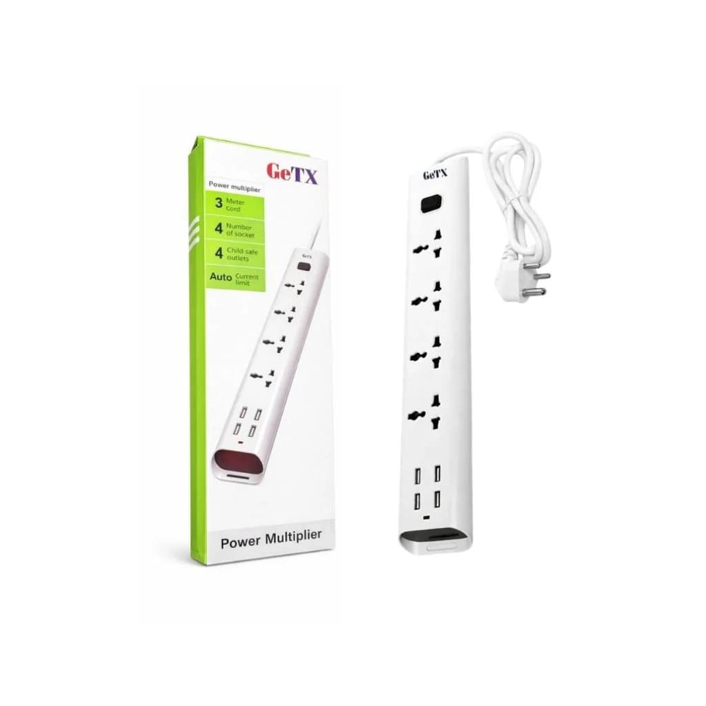 GETX MTS-160 Power Strip - 4 USB Ports