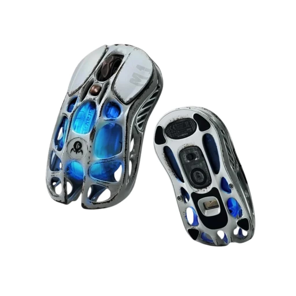GravaStar Mercury M1 Pro Gaming Mouse - Silver Mist — thumbnail 4 of 4