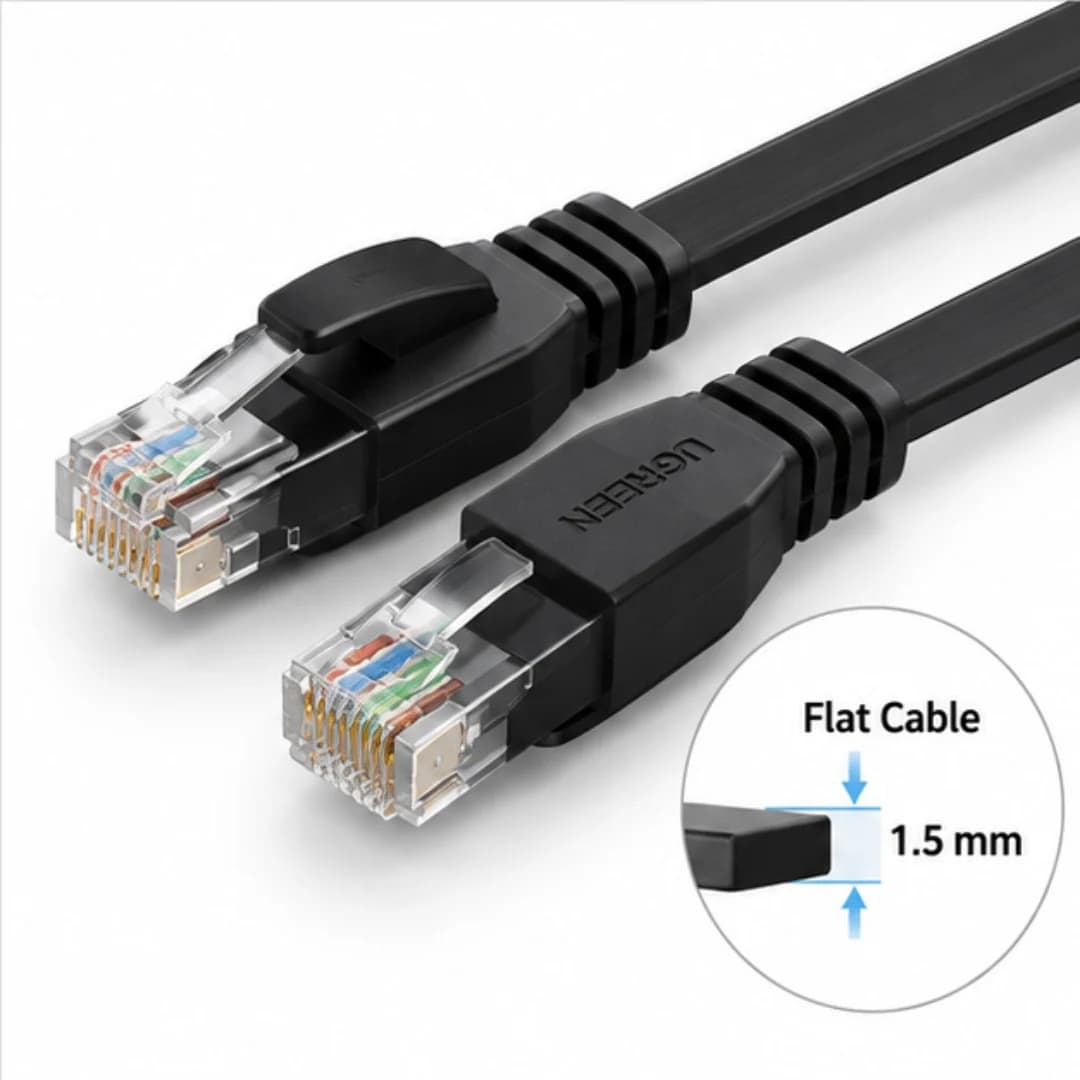 UGREEN UG-50174 Cat 6 Ethernet Cable Black 2M — thumbnail 2 of 4