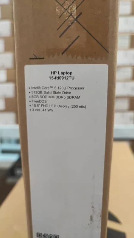 HP 15-fd0912TU, Intel Core 5-120U, RAM 8GB, SSD 512GB , Intel Iris Xe Graphics, 15.6 Inch FHD, silver — thumbnail 7 of 7