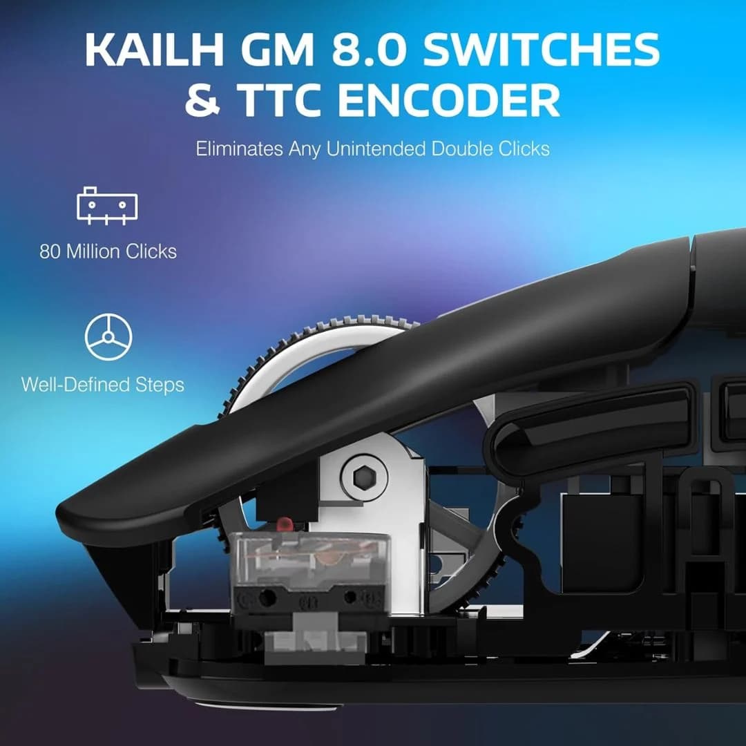 ATTACK SHARK X3  Wireless Gaming Mouse - Black — thumbnail 5 of 8