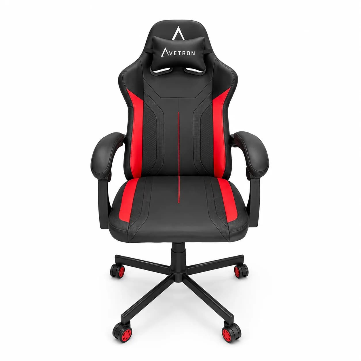 Avetron Comfy PU Leather Heavy-Duty Gaming Chair, Ergonomic Design, Adjustable Height & Recline, Lumbar Support