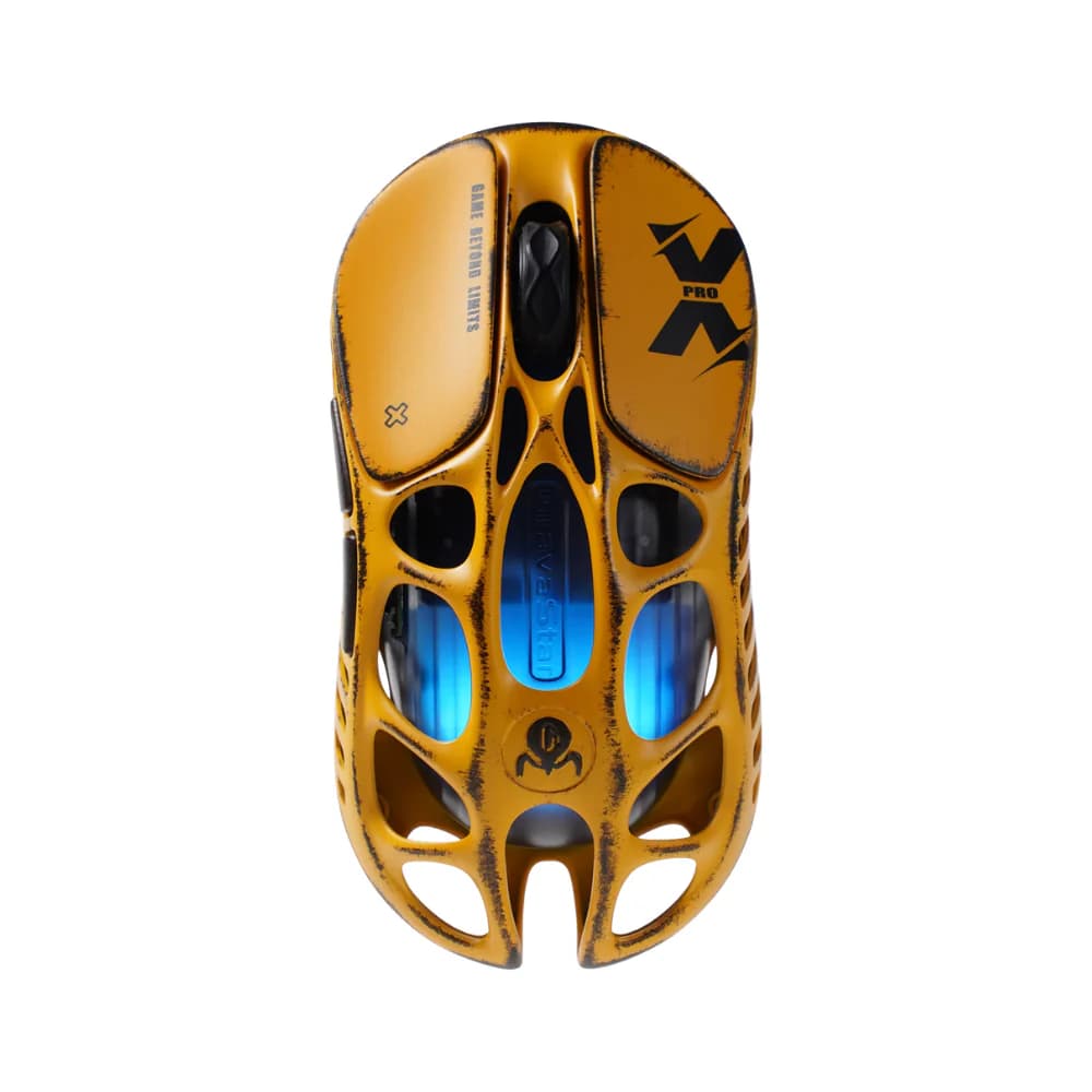 GravaStar Mercury X Pro Gaming Mouse - Battle Worn-Yellow