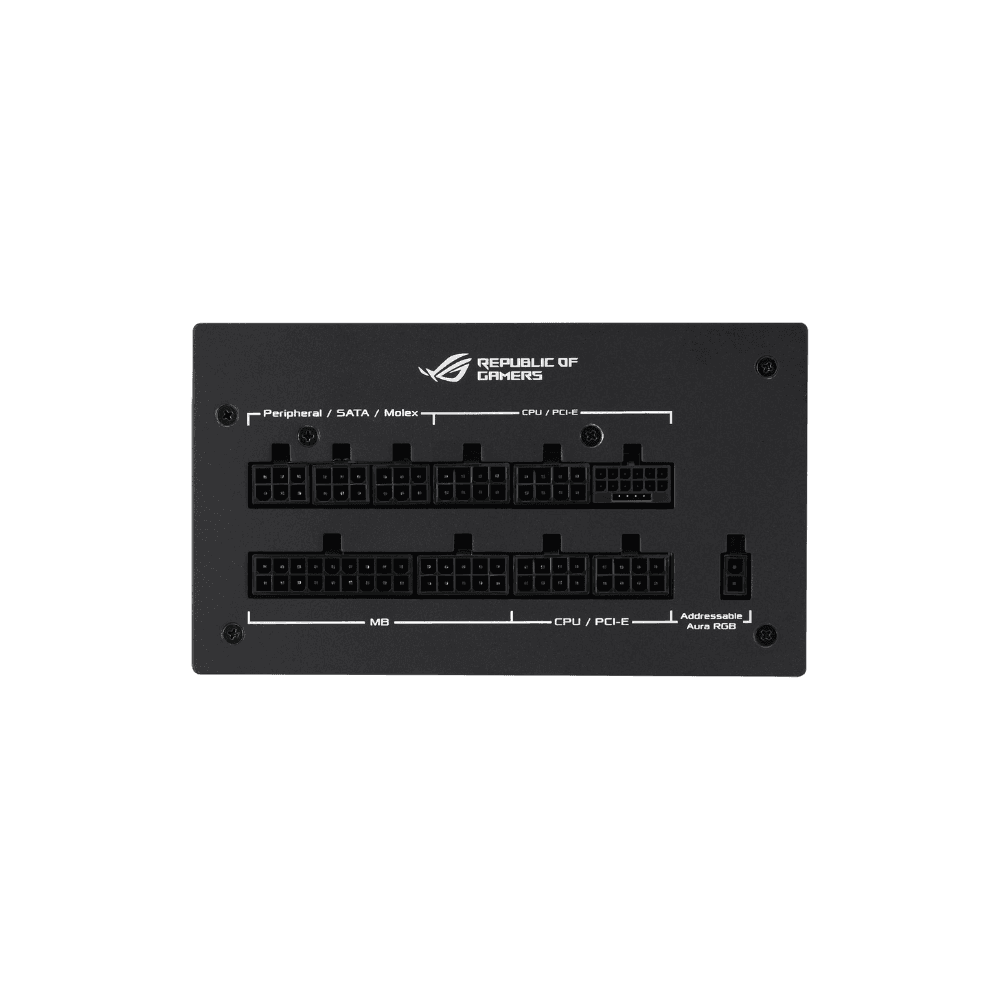 ASUS ROG STRIX 1000W 80+ PLUS GOLD AURA BLACK Power Supply — thumbnail 2 of 4