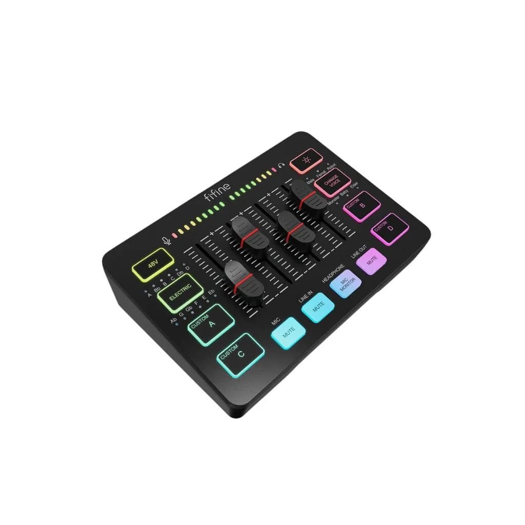 FIFINE AmpliGame SC3 - RGB Gaming Audio Mixer — thumbnail 3 of 7