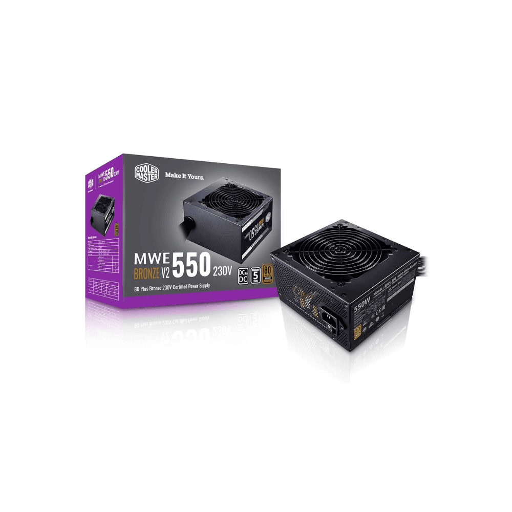 COOLERMASTER MWE 550W 80+PLUS BRONZE V2 BLACK Power Supply