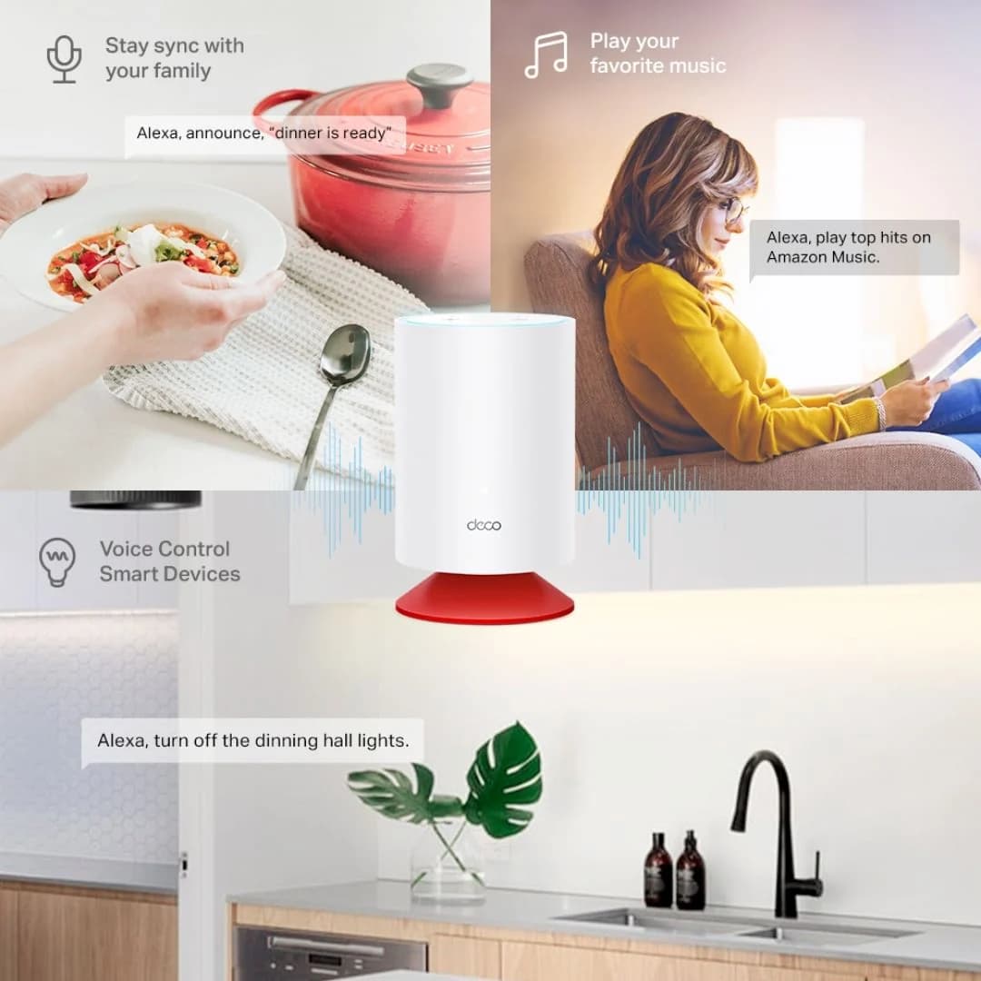 TP-Link Deco Voice X20, AX1800 Mesh Wi-Fi 6 System with Alexa Built-In 2-Pack — thumbnail 4 of 4