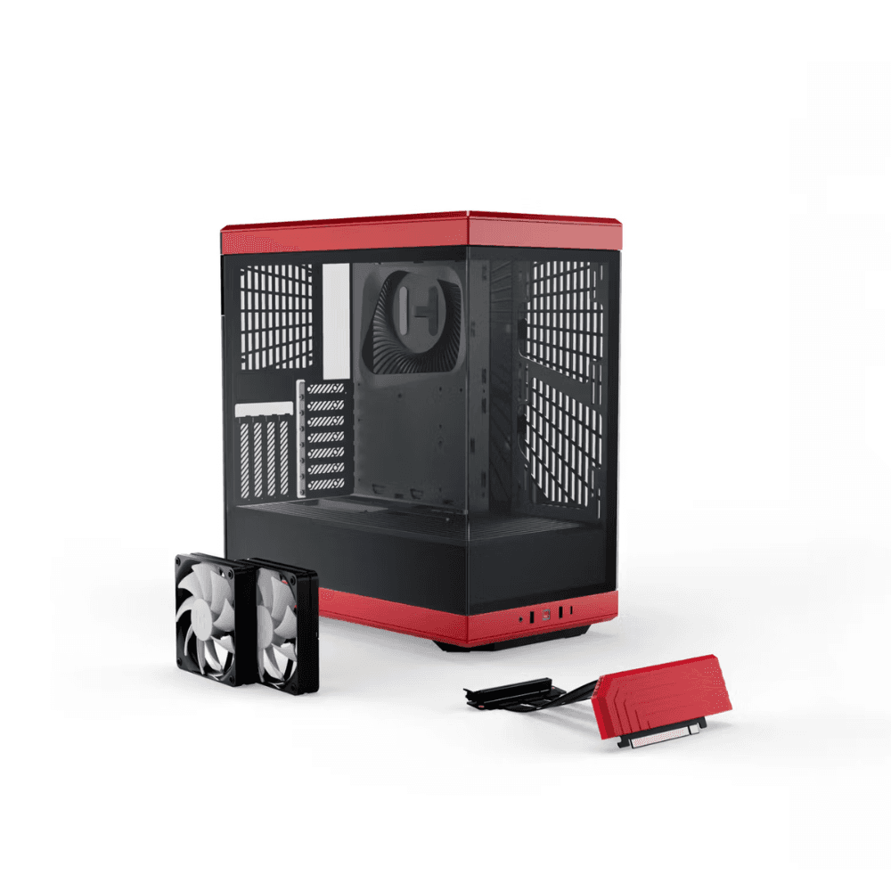 HYTE Y40 ATX MID TOWER CASE – RED — thumbnail 6 of 6