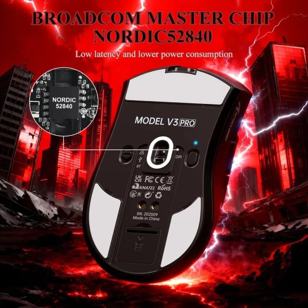 Attack Shark V3 Pro Wireless Gaming Mouse - White — thumbnail 3 of 5