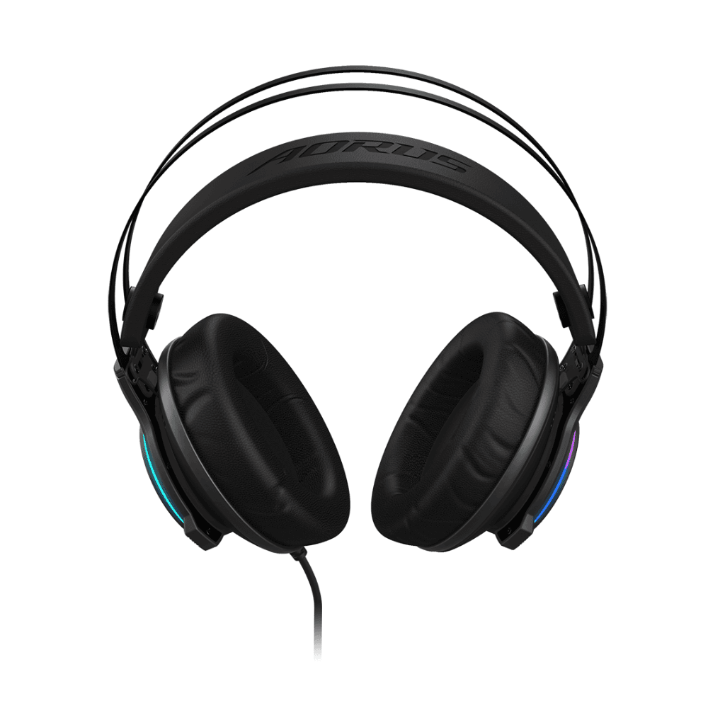 GIGABYTE AORUS H1 USB RGB Gaming Headset – Black — thumbnail 3 of 5