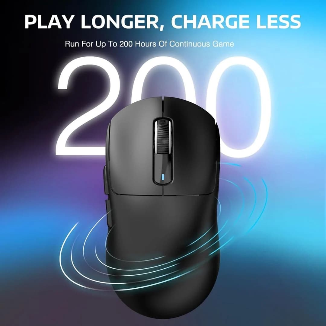 ATTACK SHARK X3  Wireless Gaming Mouse - Black — thumbnail 7 of 8