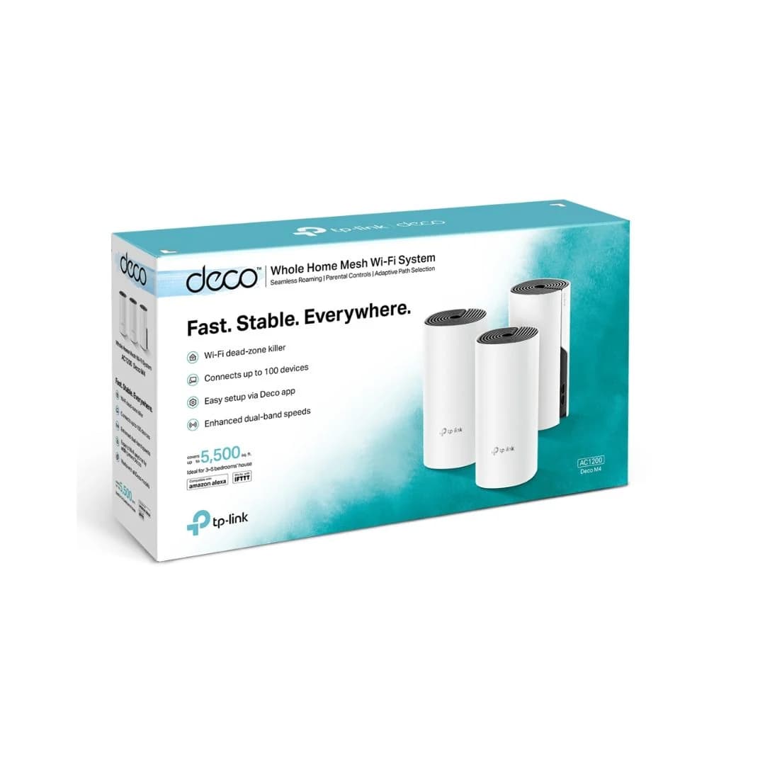 TP-Link Deco M4 AC1200 Whole Home Mesh Wi-Fi System 3-Pack — thumbnail 3 of 6