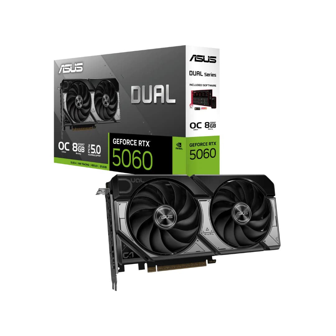 ASUS Dual GeForce RTX 5060, NVIDIA, , 8GB GDDR7, , 