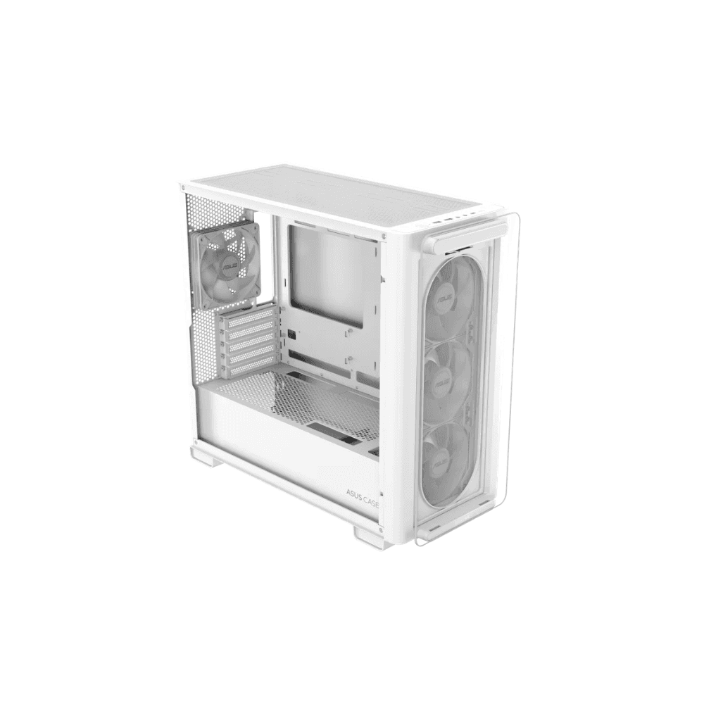 ASUS A23 PLUS ARGB Micro-ATX Gaming Case – Tempered Glass White — thumbnail 6 of 9