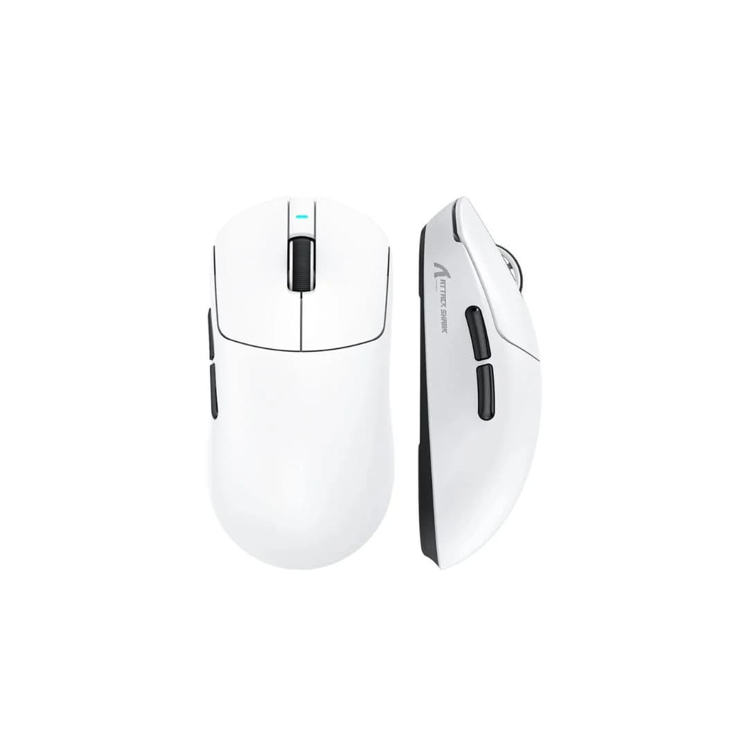 ATTACK SHARK X8 Plus Wireless Gaming Mouse - White — thumbnail 3 of 3