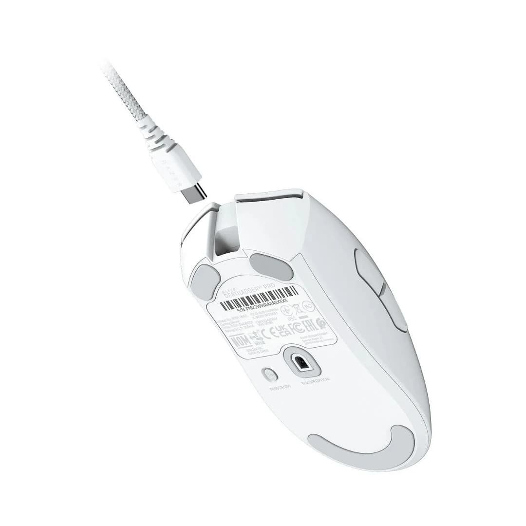 Razer DeathAdder V3 PRO Gaming Mouse - White — thumbnail 4 of 5
