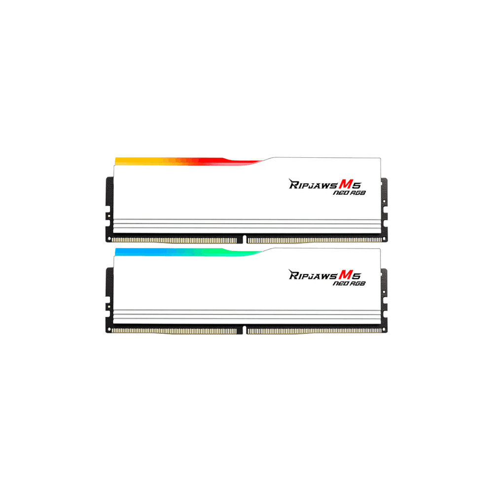 G.SKILL RAM RIPJAWS M5 NEO RGB DDR5 KIT 2X32GB 6000 CL36 XMP EXPO WHITE