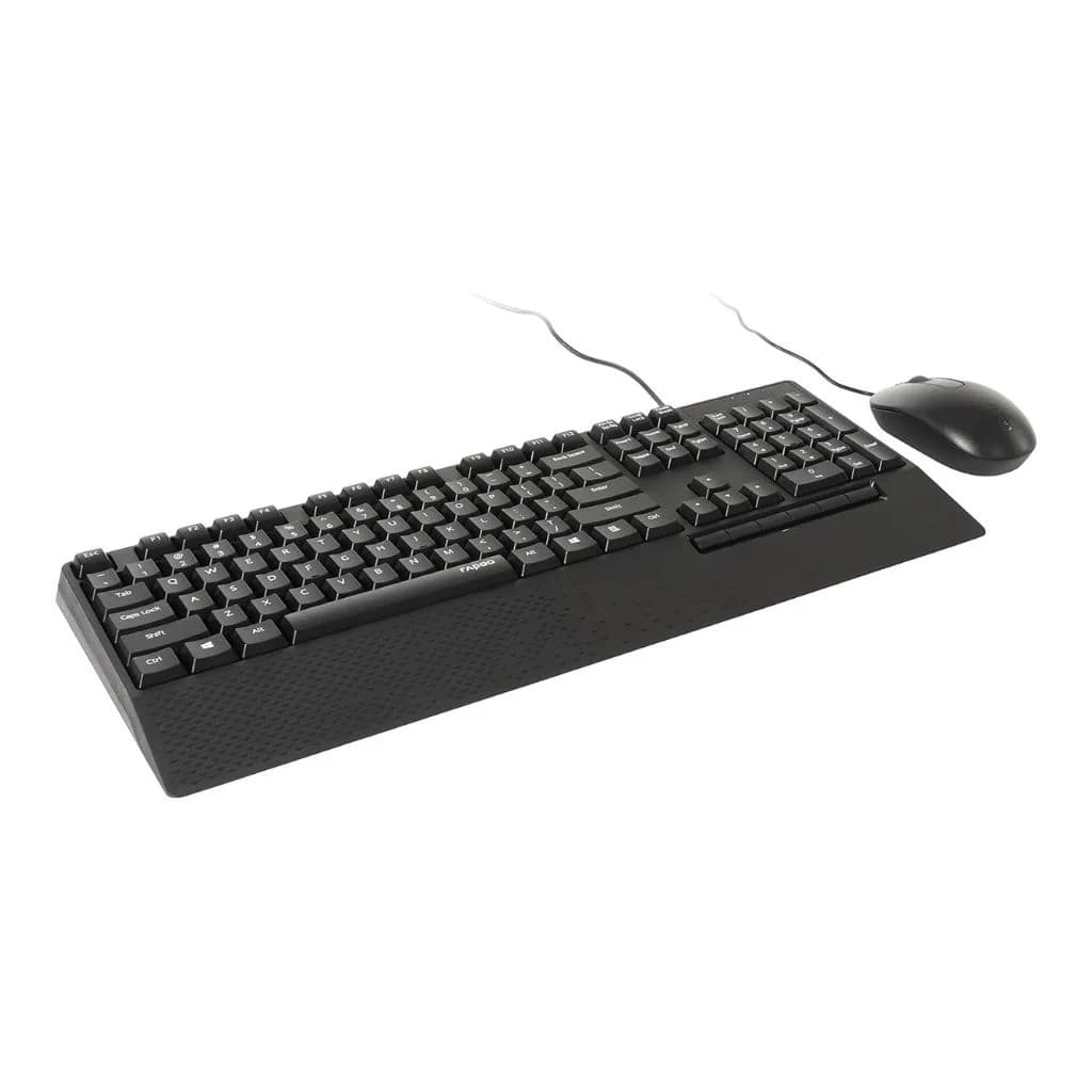 Rapoo NX2000 Wired Keyboard and Mouse Kit - Black — thumbnail 2 of 3