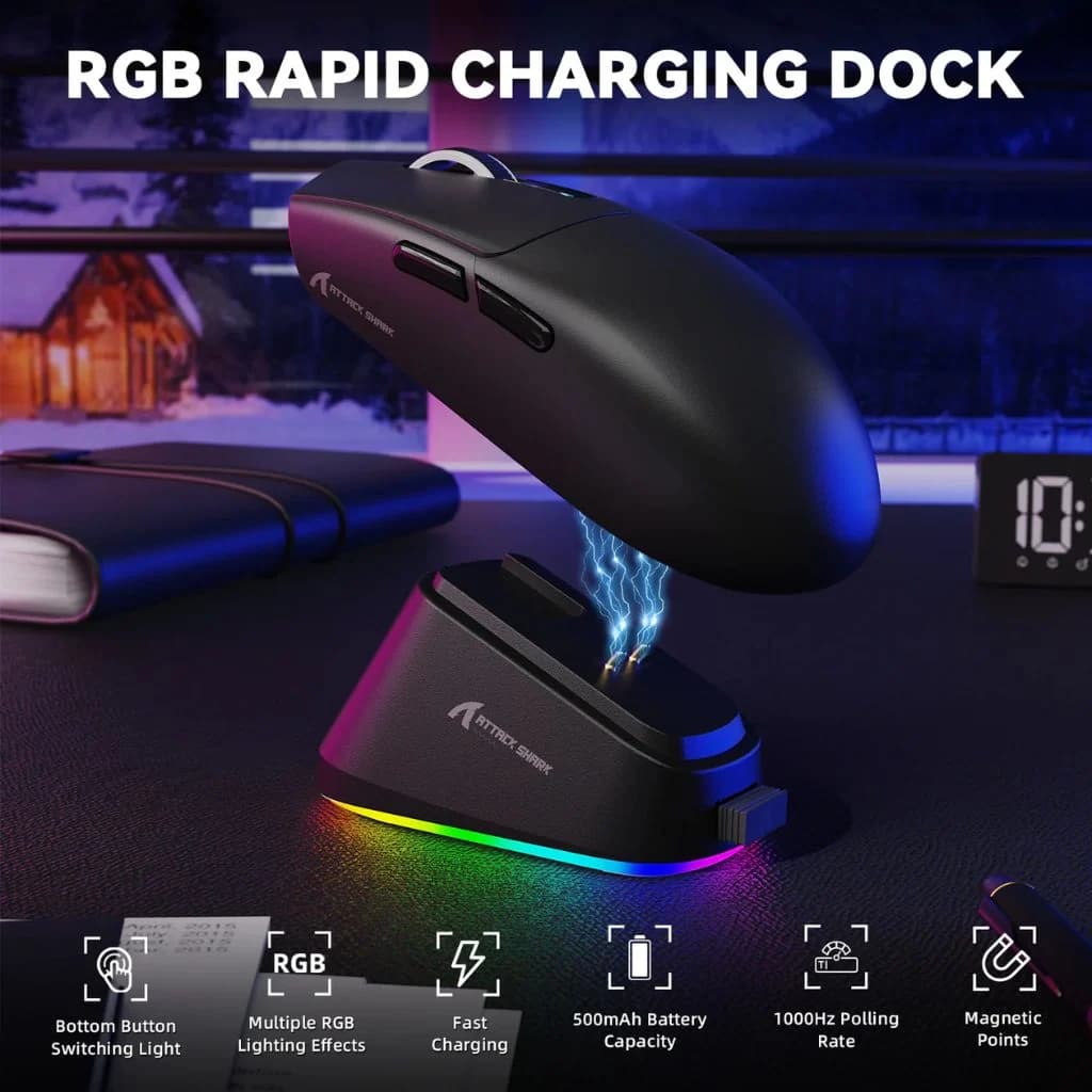Attack Shark G3 Pro Wireless - Black — thumbnail 2 of 6