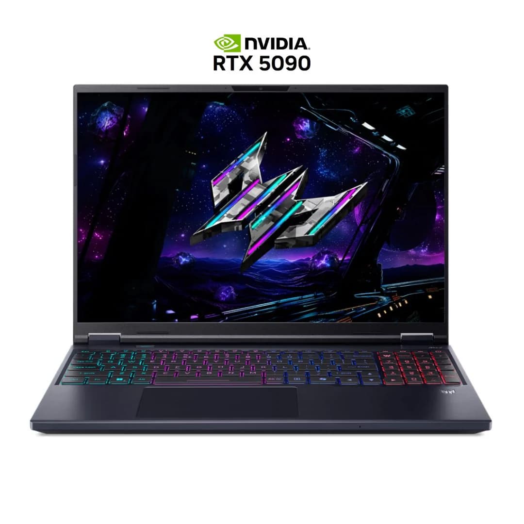 Acer Predator Helios 16 AI PH16-73-92V4, Intel Ultra 9-275HX, RAM 16GB, SSD 1TB, NVIDIA RTX 5090 24GB, 16.0 Inch WQXGA OLED 240Hz, Black