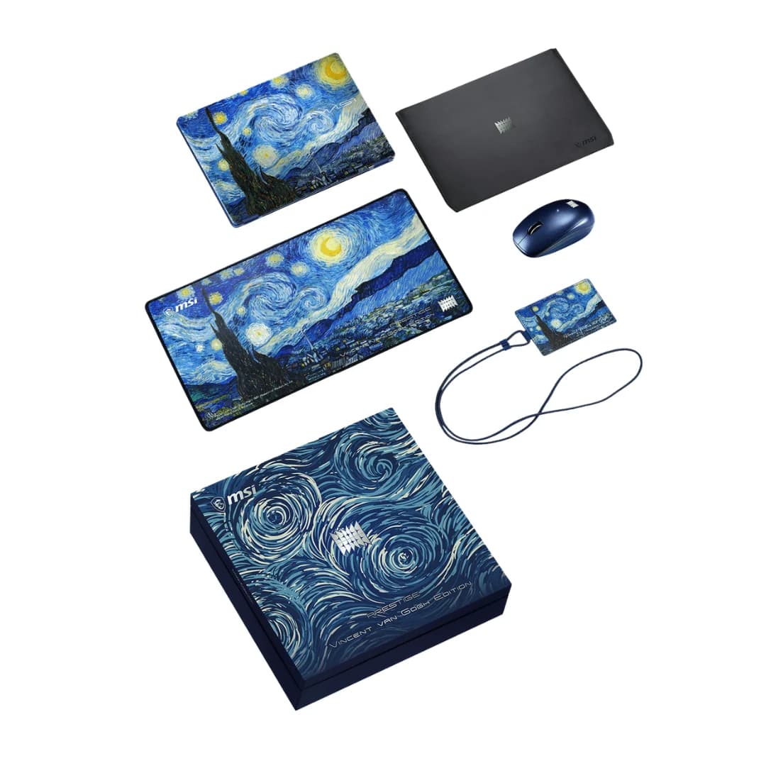 MSI Prestige 14 Flip AI+ Vincent van Gogh Edition, Intel Core Ultra X9-378H, RAM 32GB, SSD 1TB, Intel Arc Graphics, 14 FHD+ OLED 60Hz Touchscreen, Starry Night — thumbnail 6 of 7