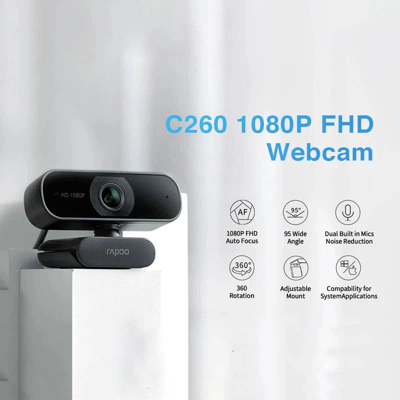 RAPOO C260 WEBCAM FULL HD 1080P — thumbnail 3 of 3