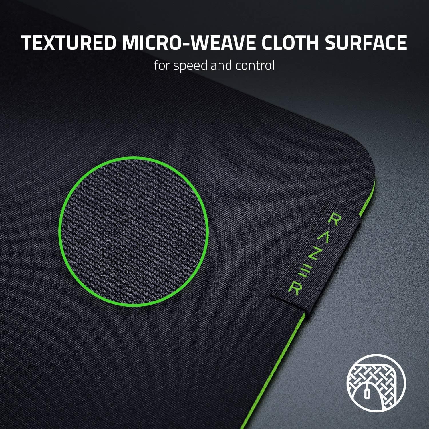 Razer Gigantus V2 - Soft Gaming Mouse Mat for Speed and Control (Non-Slip Rubber, Textured Micro-Weave Cloth) Black — thumbnail 4 of 9