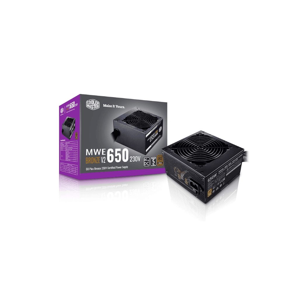 COOLERMASTER MWE 650W 80+PLUS BRONZE V2 BLACK Power Supply