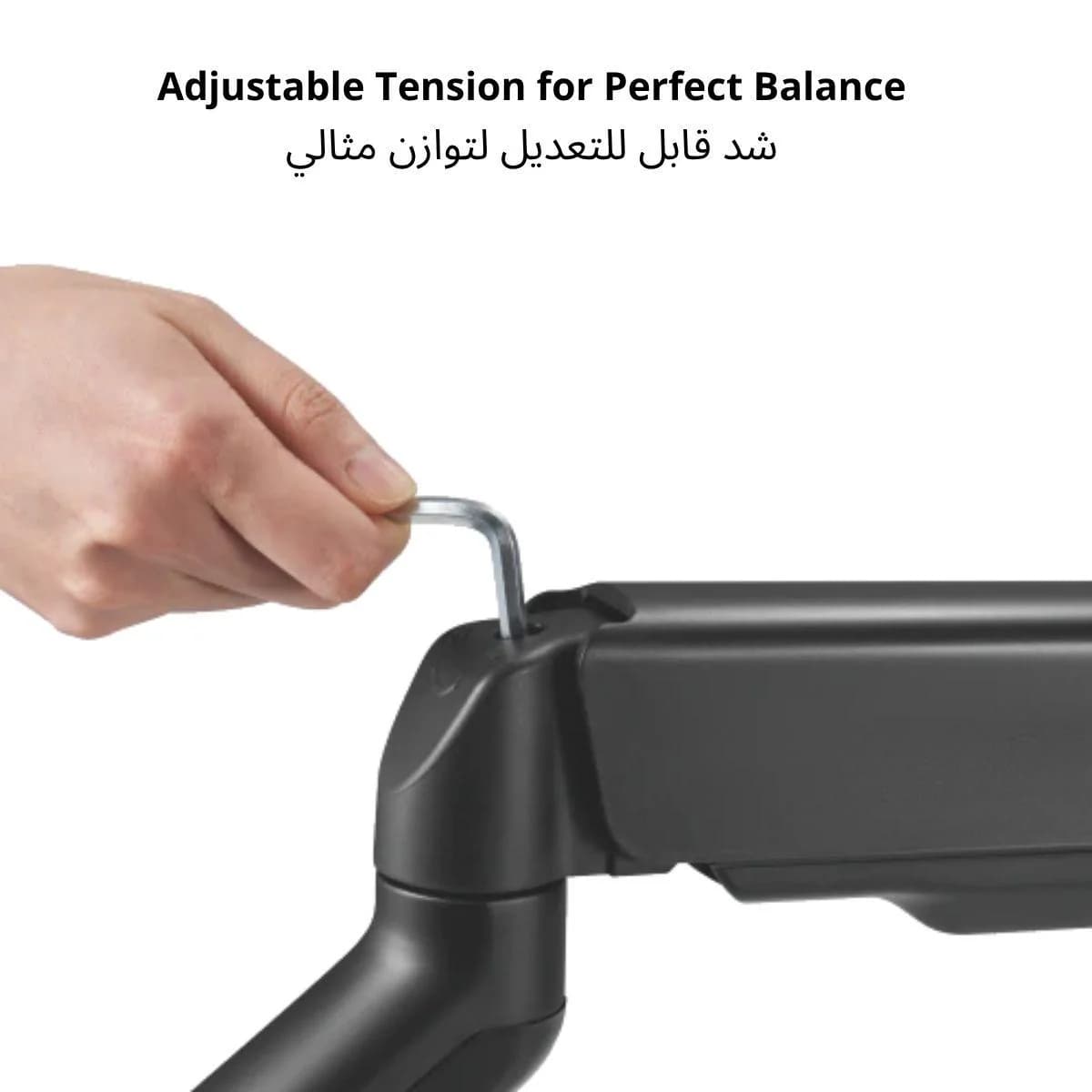 Avetron MA102 Dual Monitor Arm – Spring-Assisted, 17"-32", Clamp & Grommet — thumbnail 3 of 6