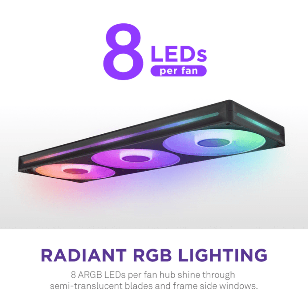 NZXT F420 RGB SINGLE FAN FRAME BLACK — thumbnail 5 of 6