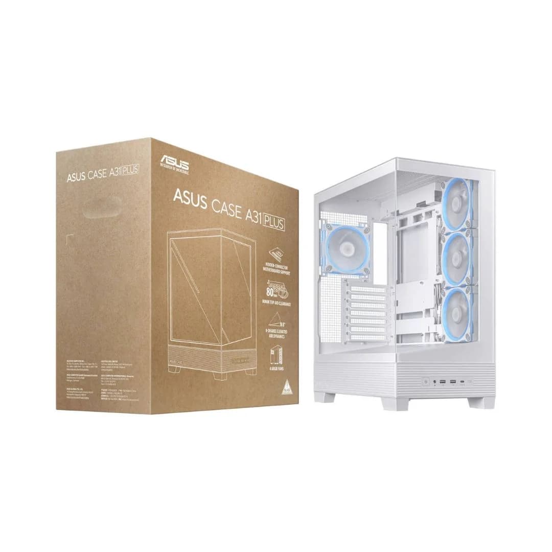 ASUS A31 PLUS Case , 4 Fan ARGB - White — thumbnail 5 of 5