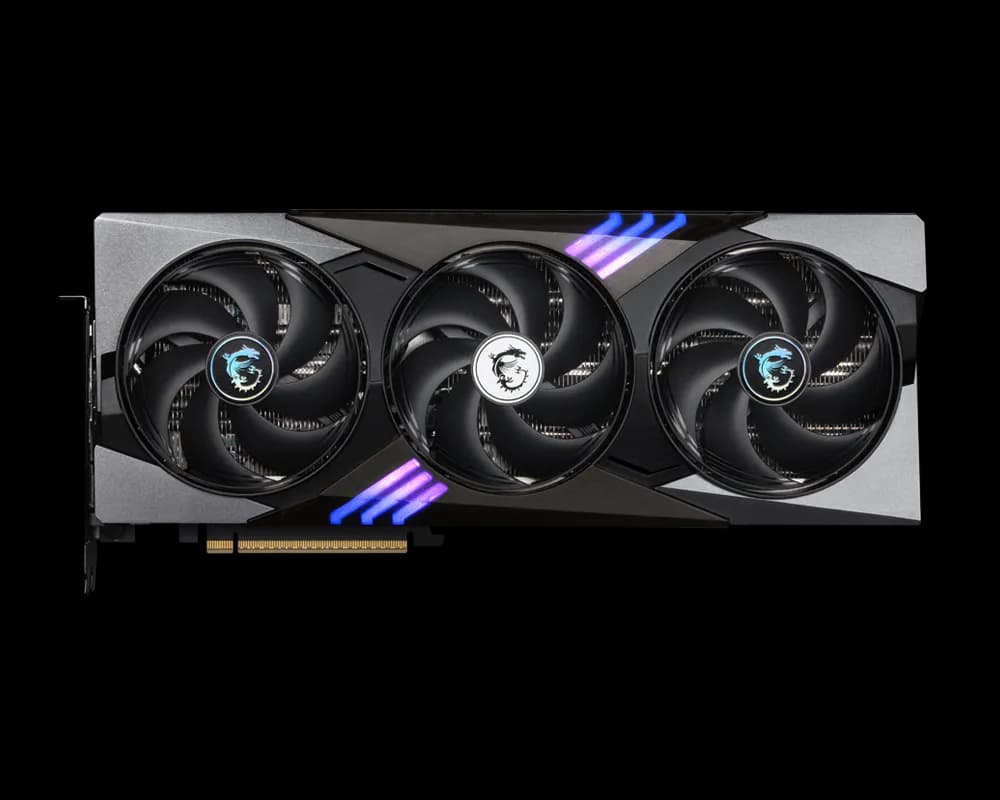MSI GeForce RTX 5080 16G GAMING TRIO OC Graphics Card , 16GB GDDR7 , 256-bit , 10752 CUDA Cores , 2700MHz Boost , PCIe 5.0 , 3× DisplayPort 2.1b + HDMI 2.1b , 8K Support — thumbnail 2 of 7
