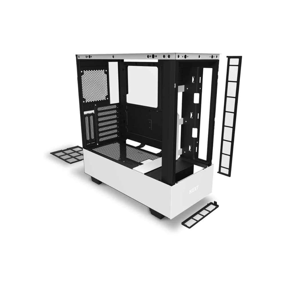 NZXT H510 ELITE TEMPERED GLASS CASE WHITE — thumbnail 3 of 6